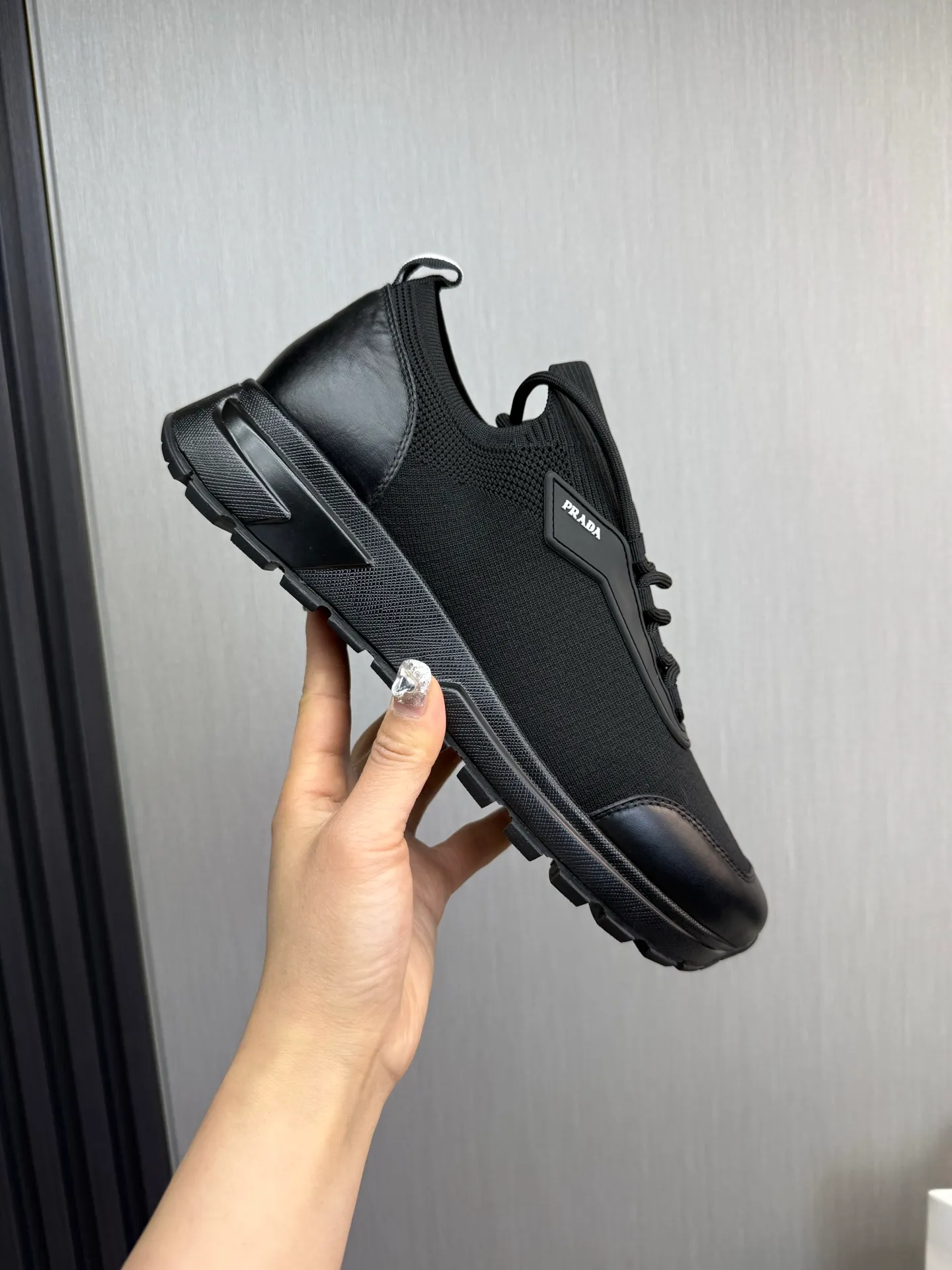 Men's shoes 💰500💰 [PRADA] Men's shoes are popular in the counter, official website is synchronized, 1 high-quality shipment ✔️Original fly-woven cowhide + cowhide lining, original original bottom, 38-45 (45 customized, non-refundable)